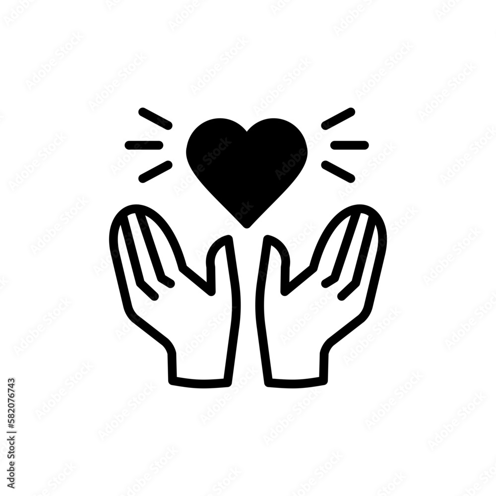 Benevolence icon in vector. Illustration Benevolence icon in vector. Illustration