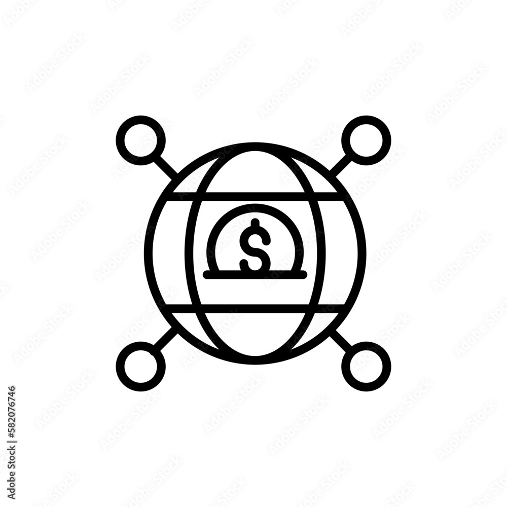 Worldwide Charity icon in vector. Illustration Worldwide Charity icon in vector. Illustration