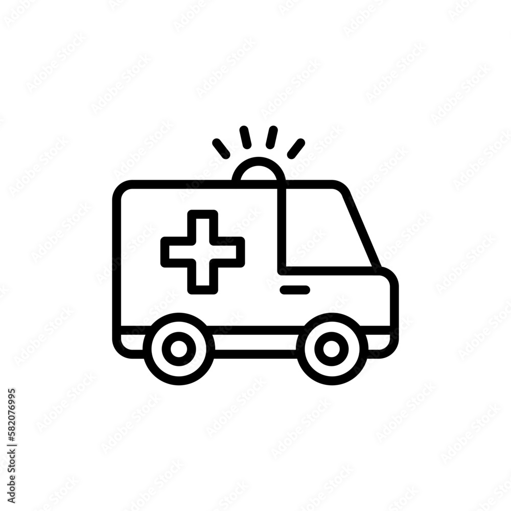 Ambulance Service icon in vector. Illustration Ambulance Service icon in vector. Illustration