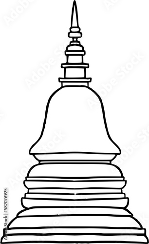 Pagoda doodle