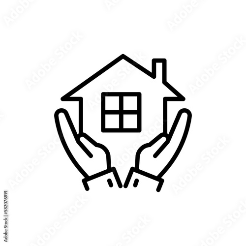 Shelter Home icon in vector. Illustration