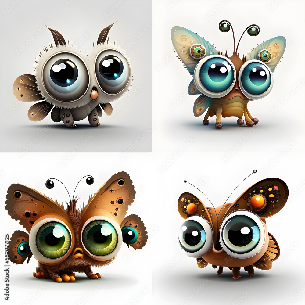 Fototapeta premium set of owl