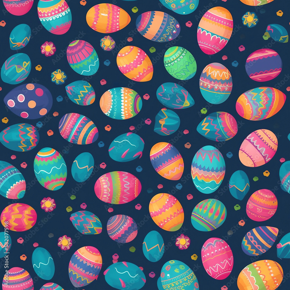 seamless tile pattern with colorful easter egg seamless tile pattern with colorful easter egg