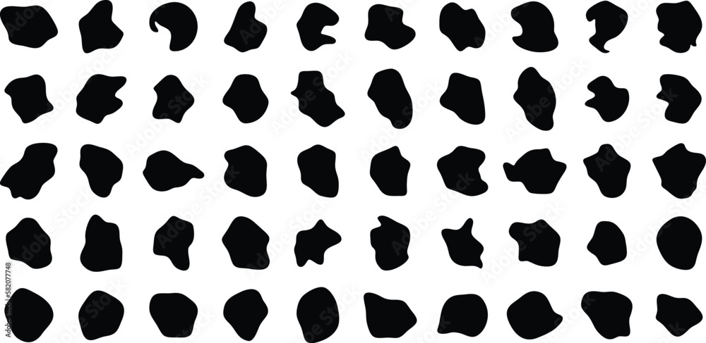 Hand Drawn Blobs Organic Shapes Liquid and fluid Blob shape Black symbol Black color 50 Set Hand Drawn Blobs Organic Shapes Liquid and fluid Blob shape Black symbol Black color 50 Set