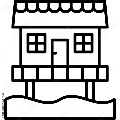 Beach Hut Icon