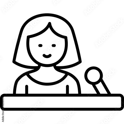 News Anchor Icon