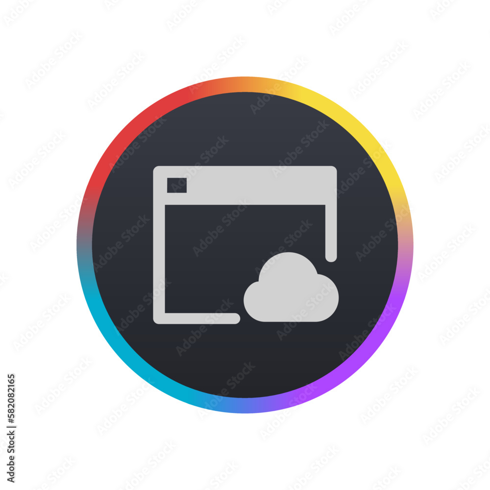 Cloud Browsing - Pictogram (icon) Cloud Browsing - Pictogram (icon)