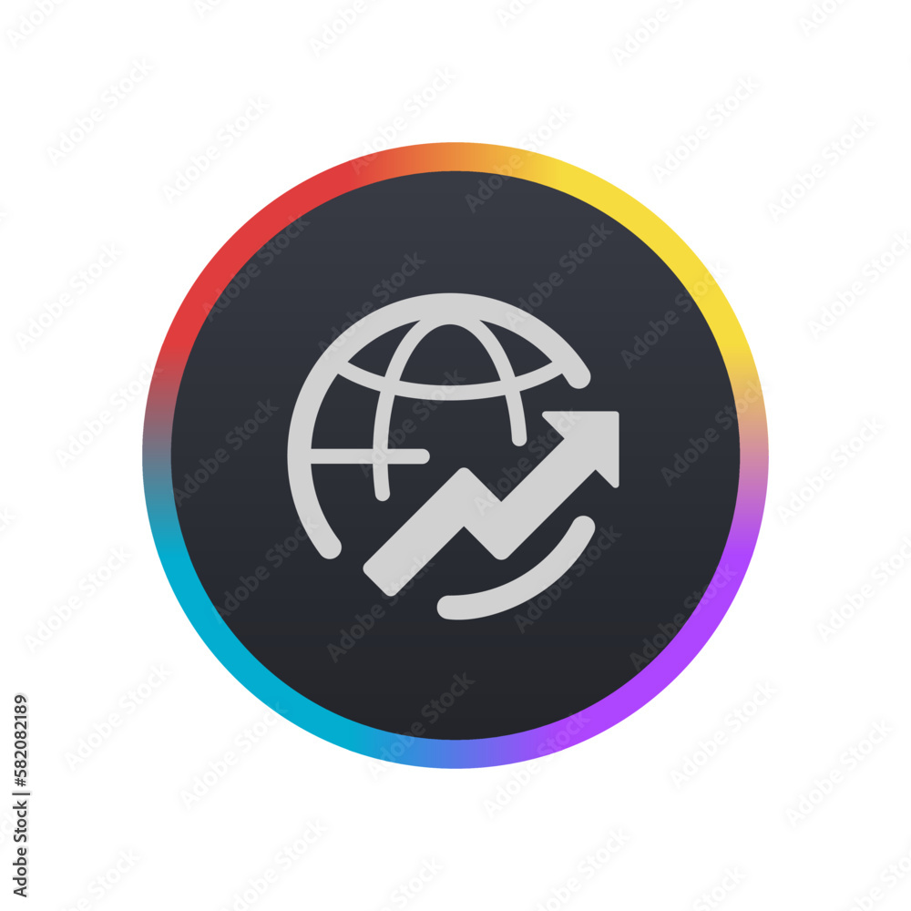 World Stock Up - Pictogram (icon) World Stock Up - Pictogram (icon)