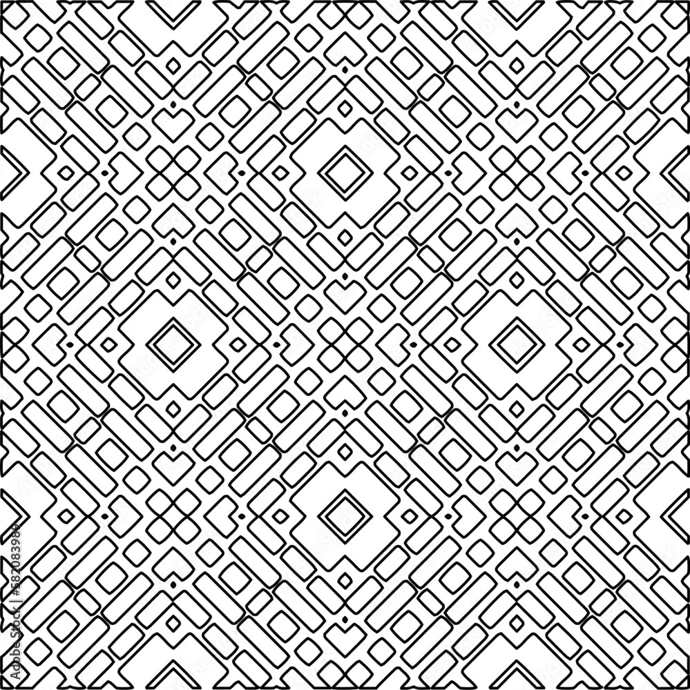 Stylish texture with figures from lines.Abstract geometric black and white pattern for web page, textures, card, poster, fabric, textile. Monochrome graphic repeating design. Stylish texture with figures from lines.Abstract geometric black and white pattern for web page, textures, card, poster, fabric, textile. Monochrome graphic repeating design.