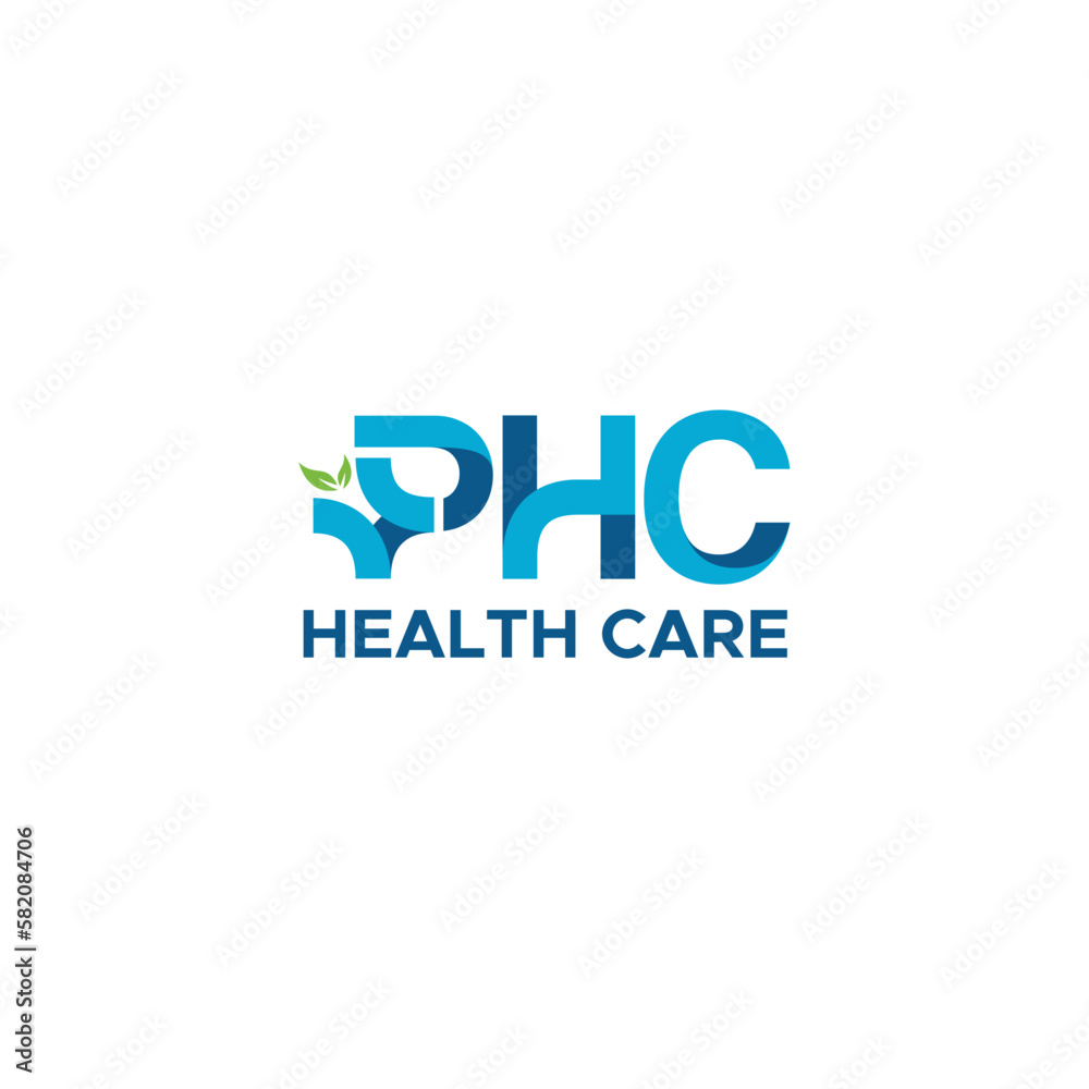 Minimalist Wordmark PHC HEALTH CARE logo design