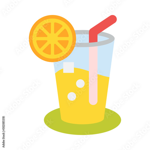 lemonade flat icon
