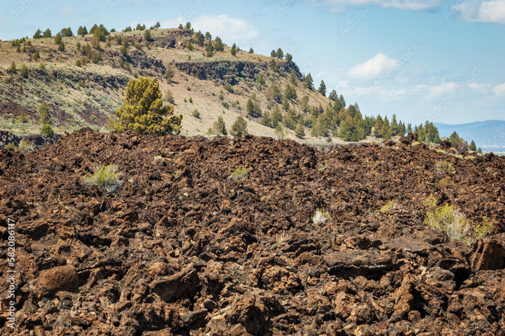 Rugged Lava Field at Lava Beds National Monument