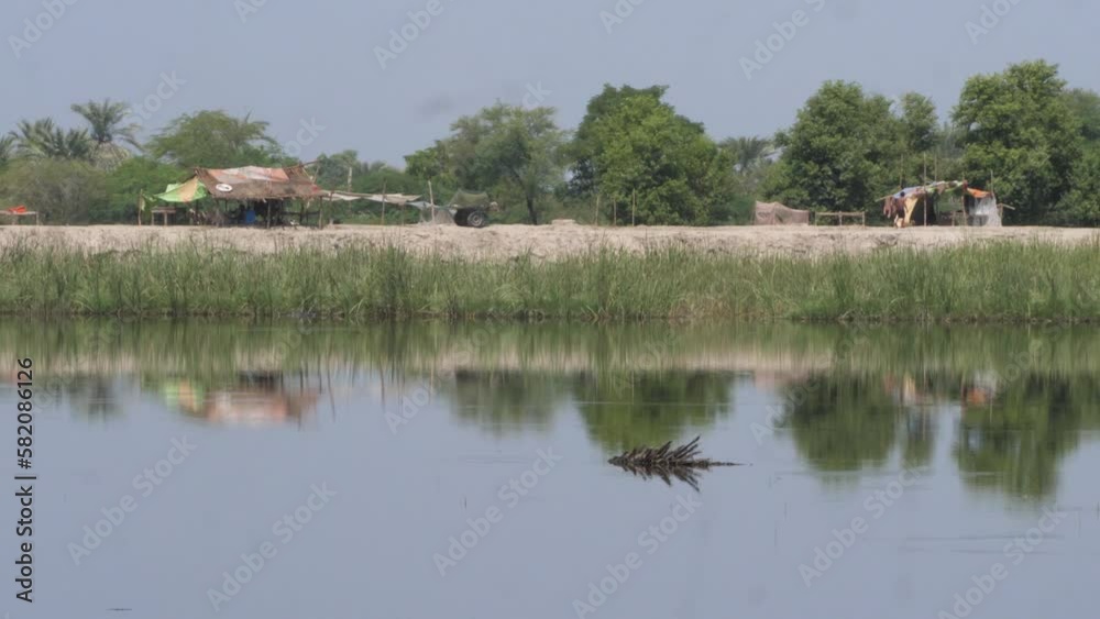 Flood affected people, in Sindh Pakistan Stock Photos Flood affected people, in Sindh Pakistan Stock Photos