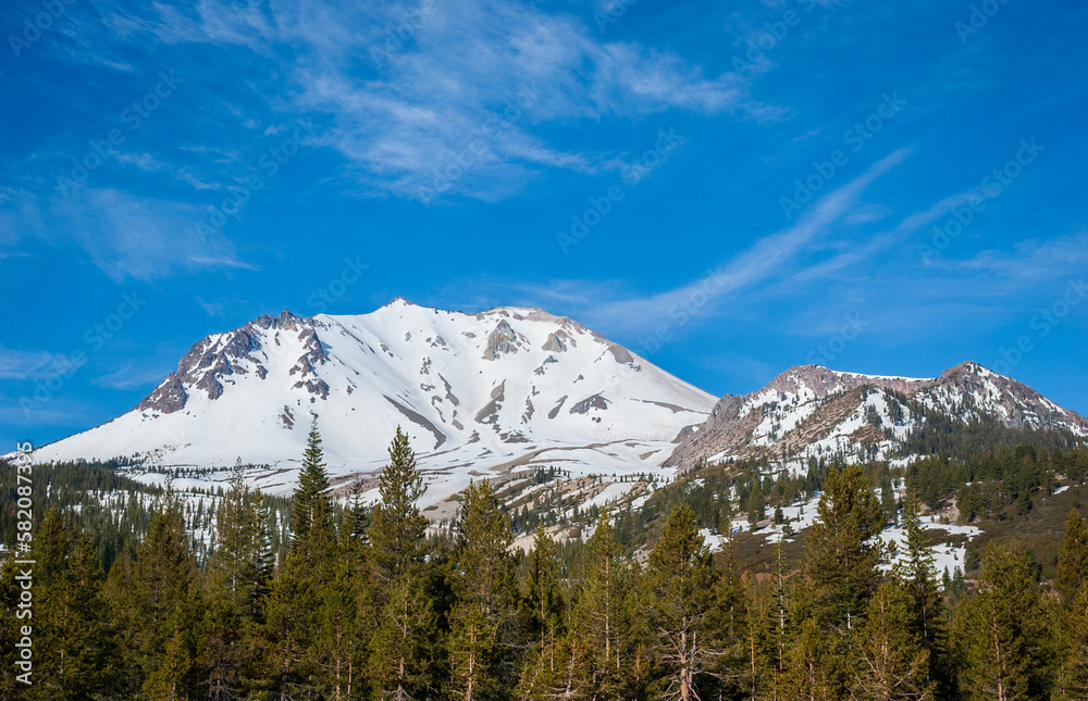 Snow Top Mountain, Lassen Volcanic National Park Snow Top Mountain, Lassen Volcanic National Park