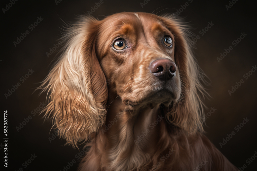 Majestic Harrier Dog on a Dark Background - Discover the Traits of this Regal Breed