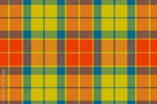 Tartan, plaid pattern seamless illustration. Checkered texture for clothing fabric prints, web design, home textile.