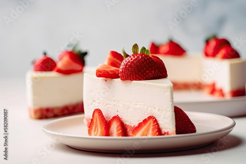 Exquisite Cheesecake  Highlighting Beige Tones  Perfect for the Dessert Connoisseur  created with Generative AI technology