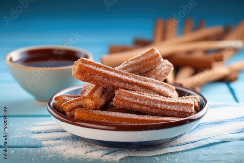 Crispy Churros, created with Generative AI technology