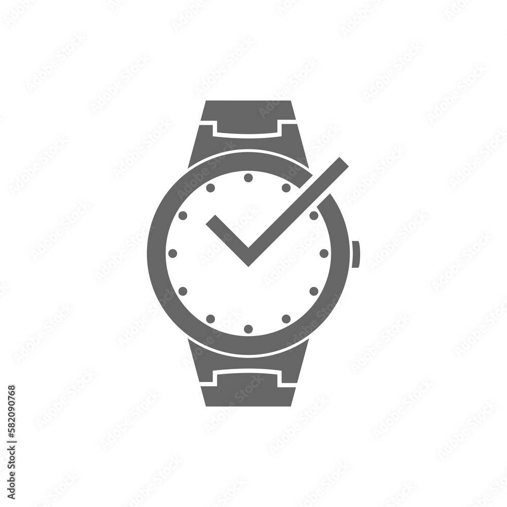 Wrist watch icon isolated on transparent background Wrist watch icon isolated on transparent background