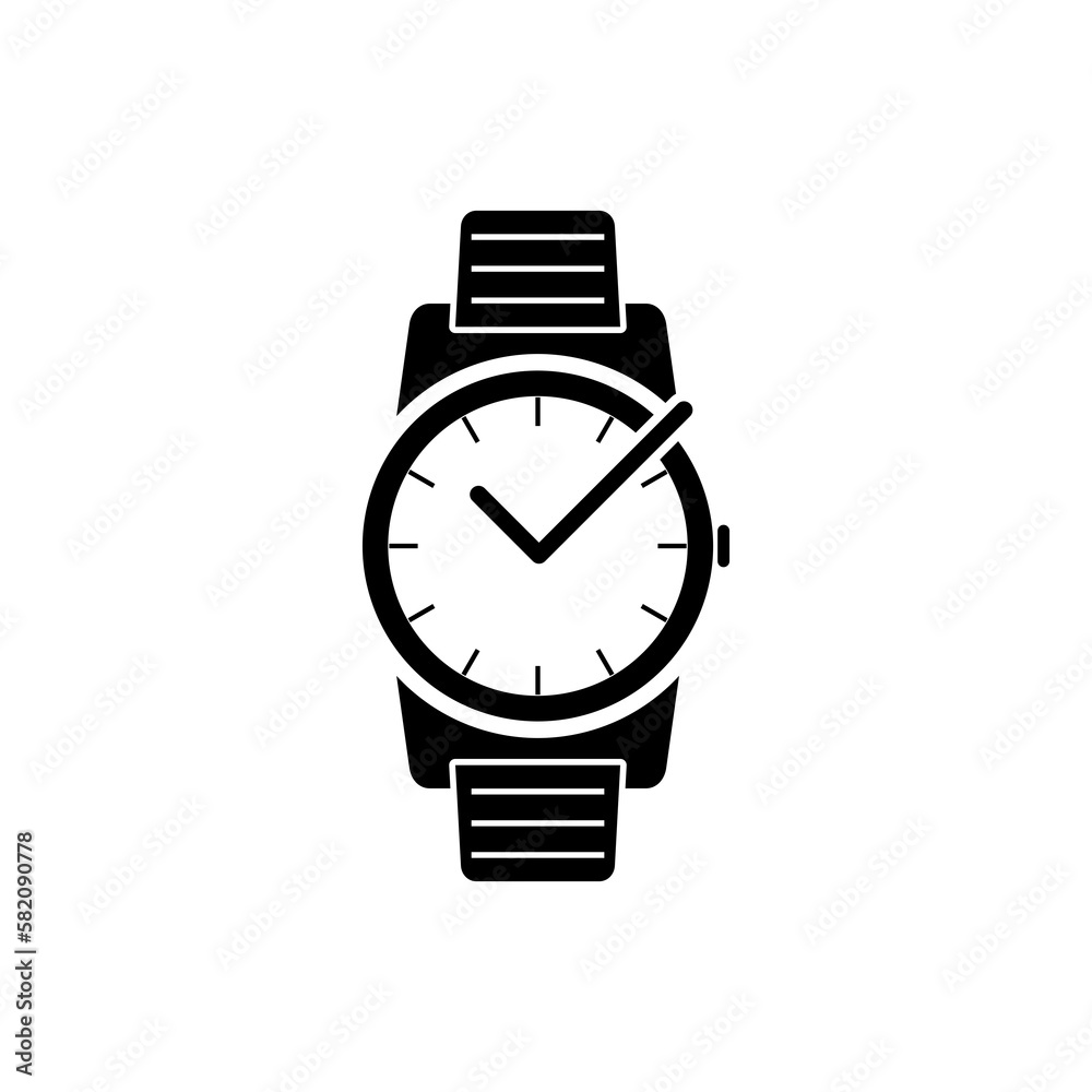Wrist watch icon isolated on transparent background Wrist watch icon isolated on transparent background