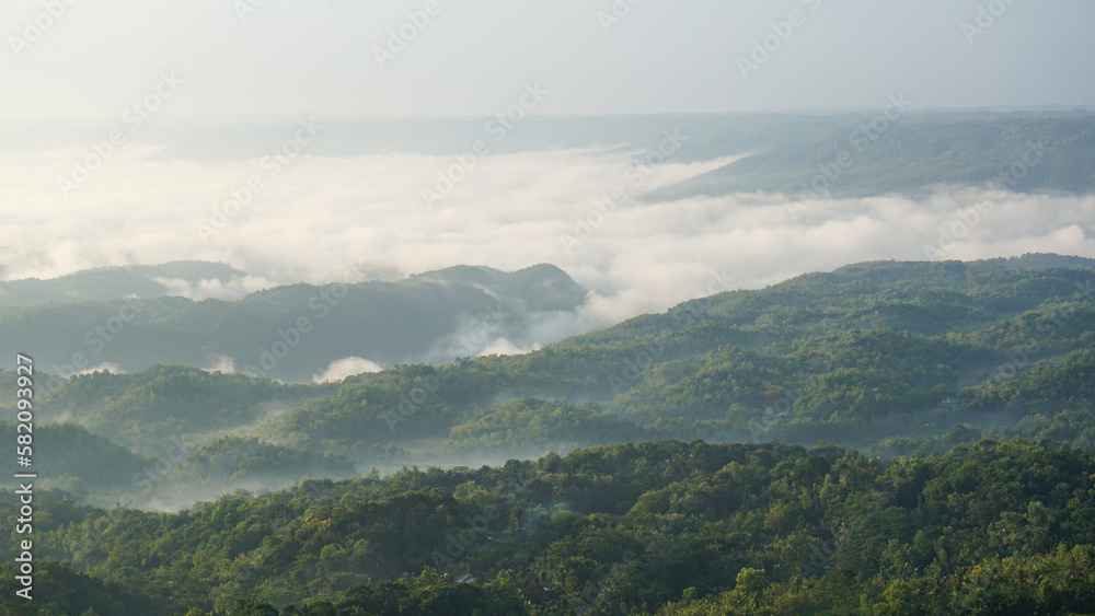 landscape with clouds