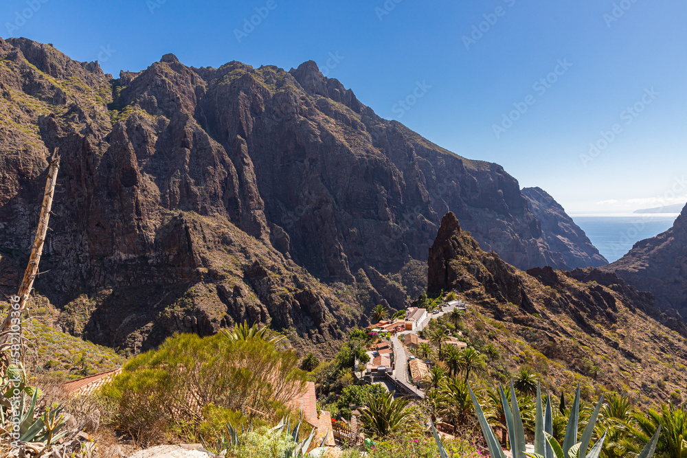 Blick über die Schlucht von Masca Blick über die Schlucht von Masca