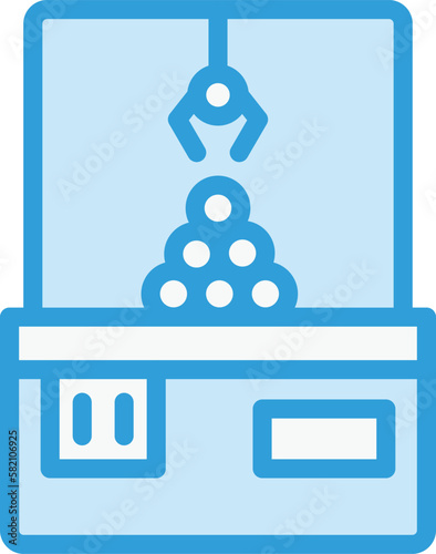 Crane machine Vector Icon Design Illustration