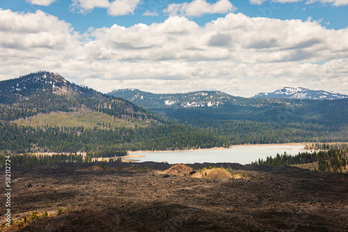 Overlook from the Volcanic Cone at Lassen Volcanic National Park