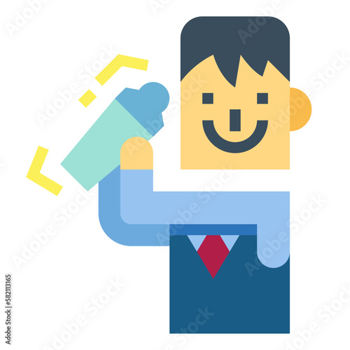 bartender flat icon style