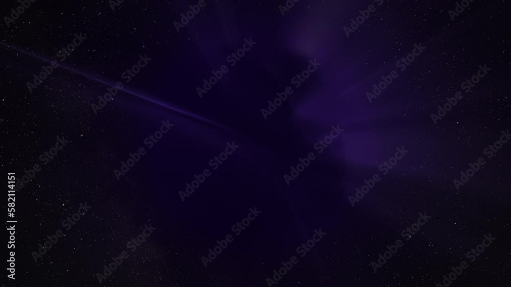 Abstract violet glow sphere, science background. Digital technology planet structure in space, 4k