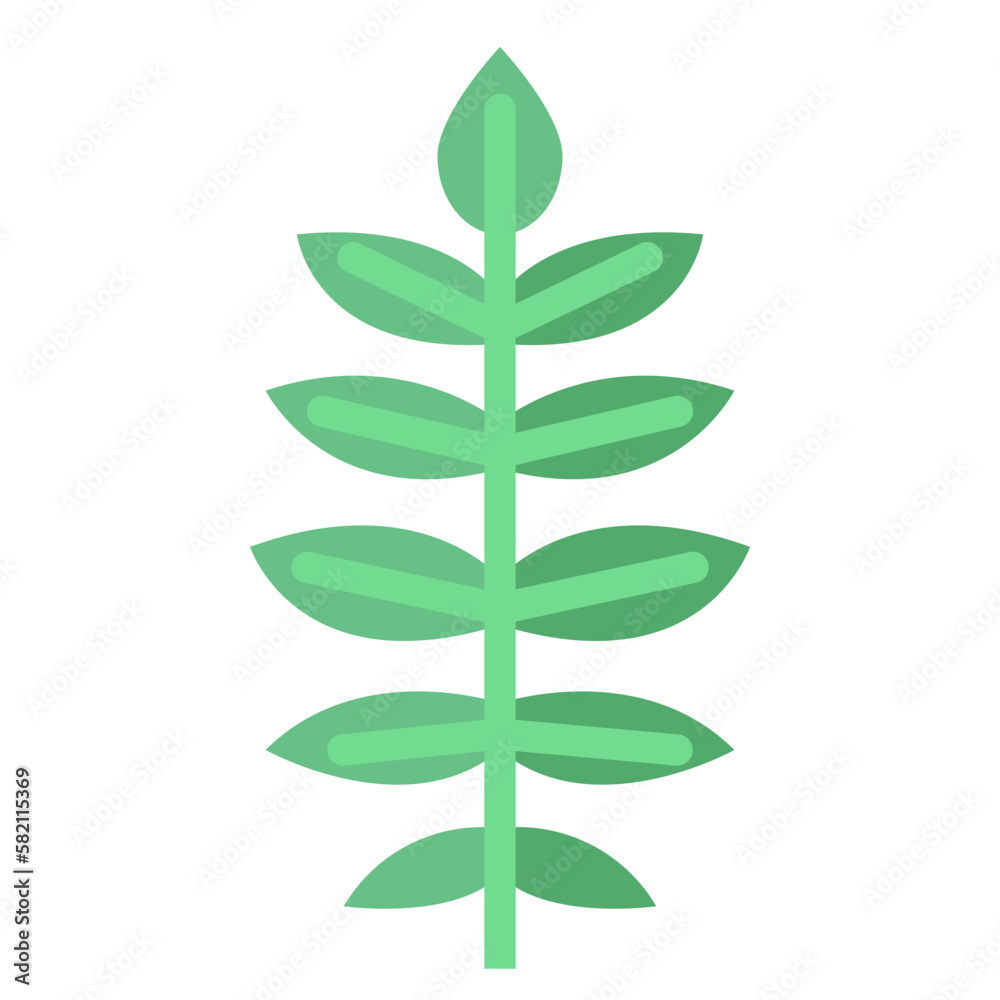 leaves flat icon style