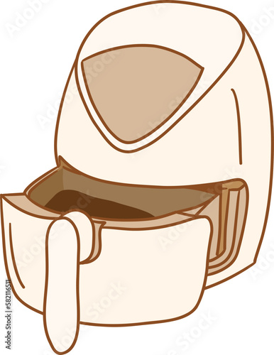 pastel kitchenware_air fryer _file eps