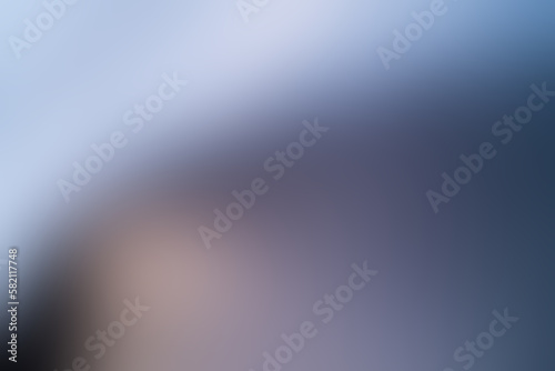 Abstract grey-blue blurred gradient background. Nature backdrop with light. Concept for graphic design, banner or poster. Vector illustration.