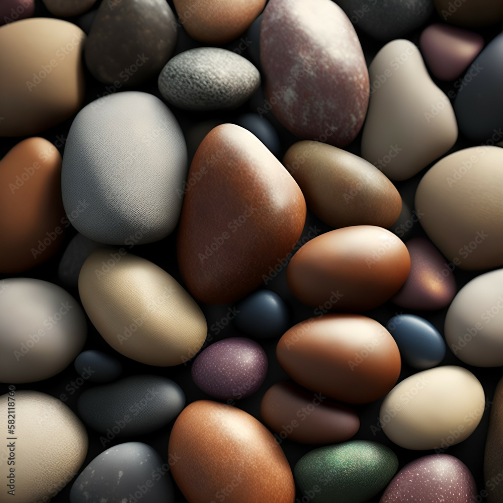 black and white stones - Stones background - Generative AI black and white stones - Stones background - Generative AI