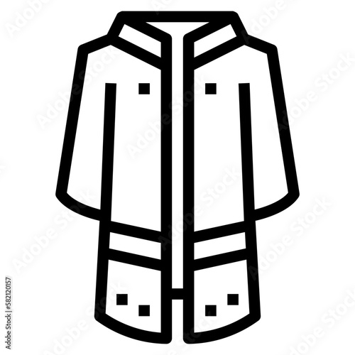coat line icon style