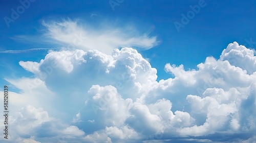 Blue sky background with clouds