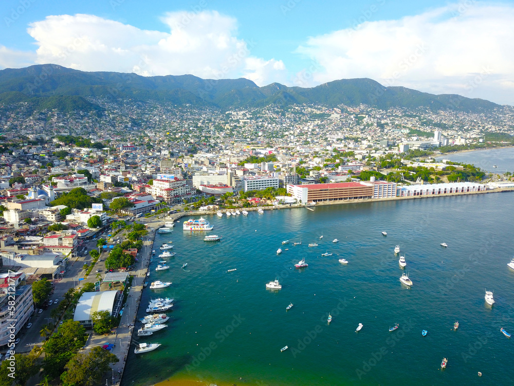 Stunning Drone Footage of Acapulco's Malecon and Maritime Terminal