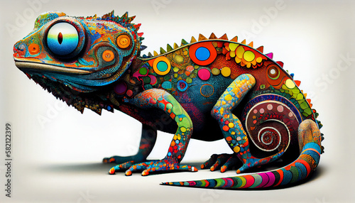 Lizard Artwork - Generative AI © samarpit