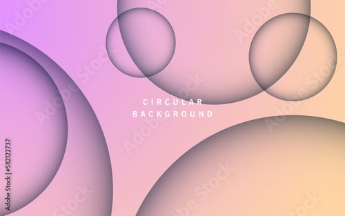 abstract purple soft circle shadow and light papercut dimension background, eps10 vector