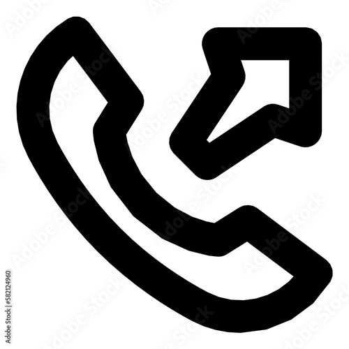 outgoing call icon illustration