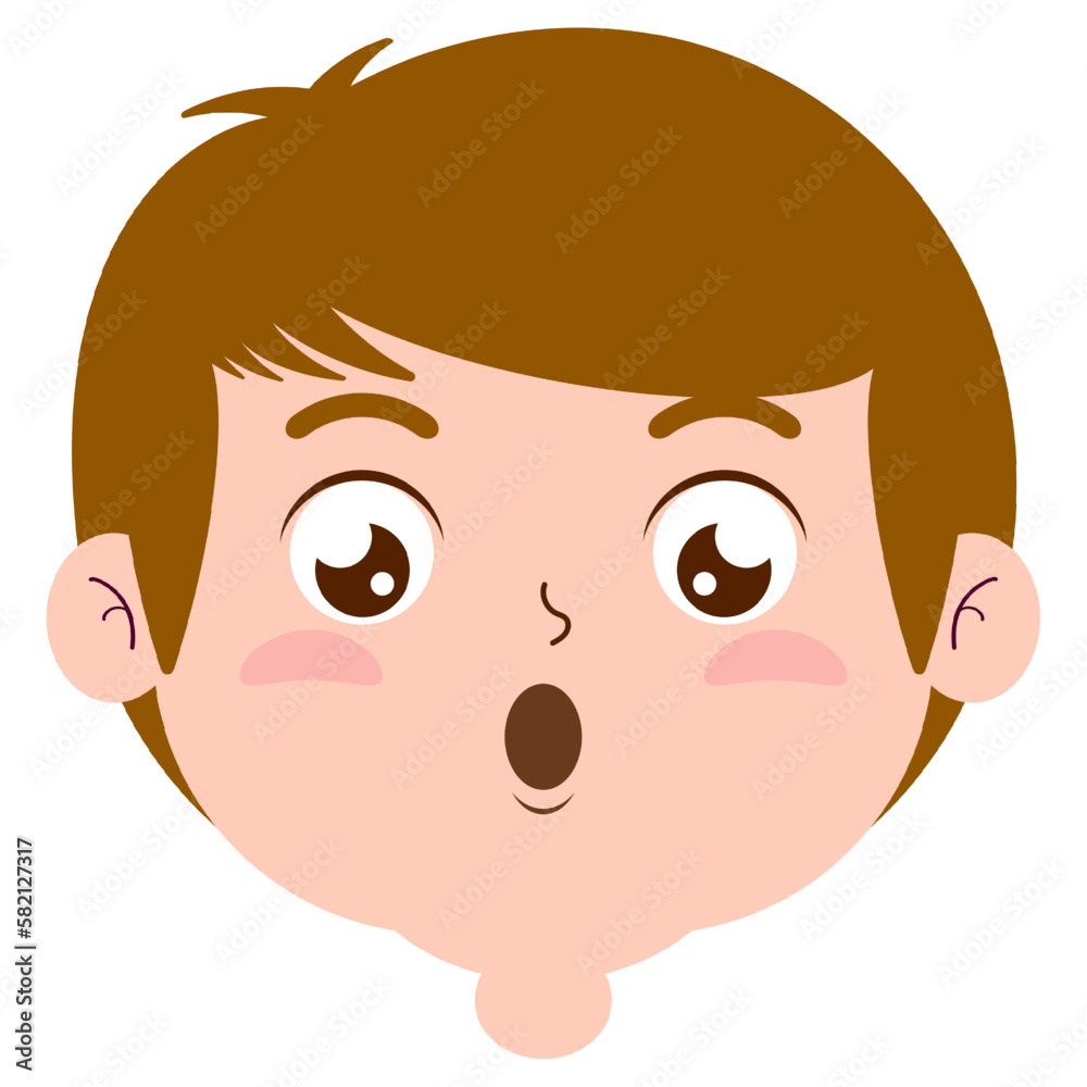 boy surprised face cartoon cute boy surprised face cartoon cute