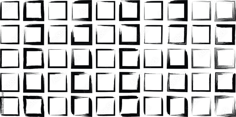 Grunge Square shape Line black 50 Set
Grunge Square shape Line black 50 Set