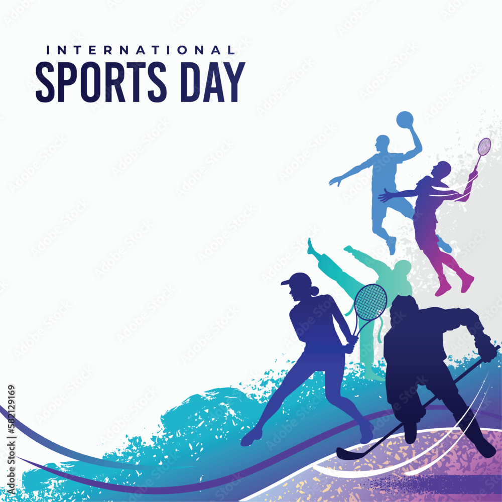 Sports Illustration Vector. Sports Day Illustration. Graphic Design for