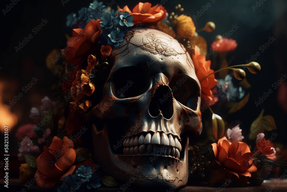 Day of the dead, Dia de los muertos character. Generative ai. Day of the dead, Dia de los muertos character. Generative ai.