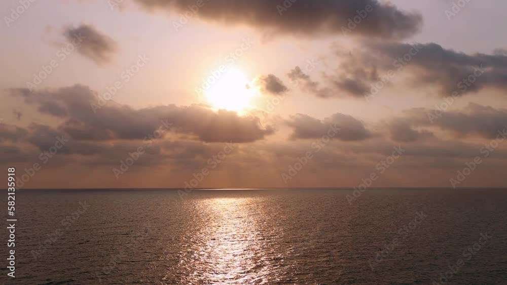 sunset over the sea