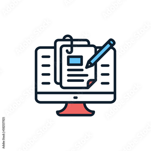 Online Documents icon in vector. illustration