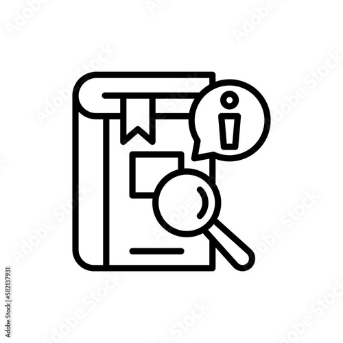 Informative icon in vector. illustration