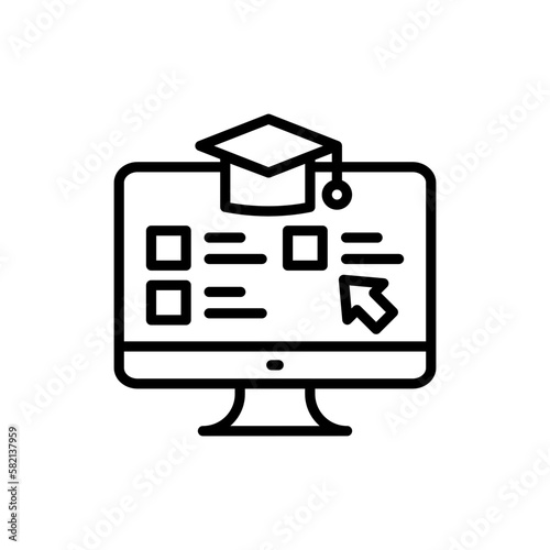 Online Courses icon in vector. illustration