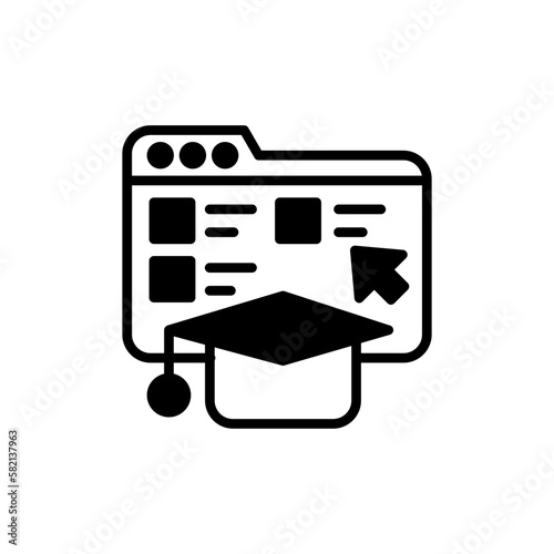 Browse Courses icon in vector. illustration