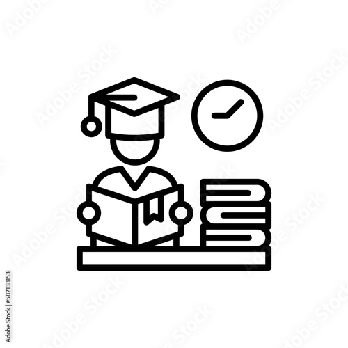 Student icon in vector. illustration